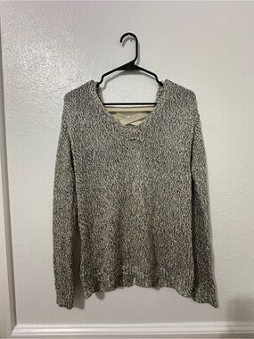 Alya Marled Knit V-Neck Sweater